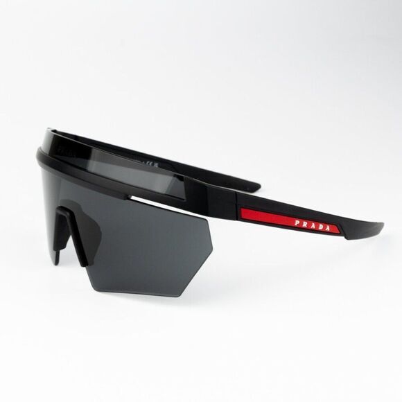 NEW Prada Linea Rossa PS01YS 1BO06F Matte Black Grey Unisex Sunglasses - Picture 9 of 13